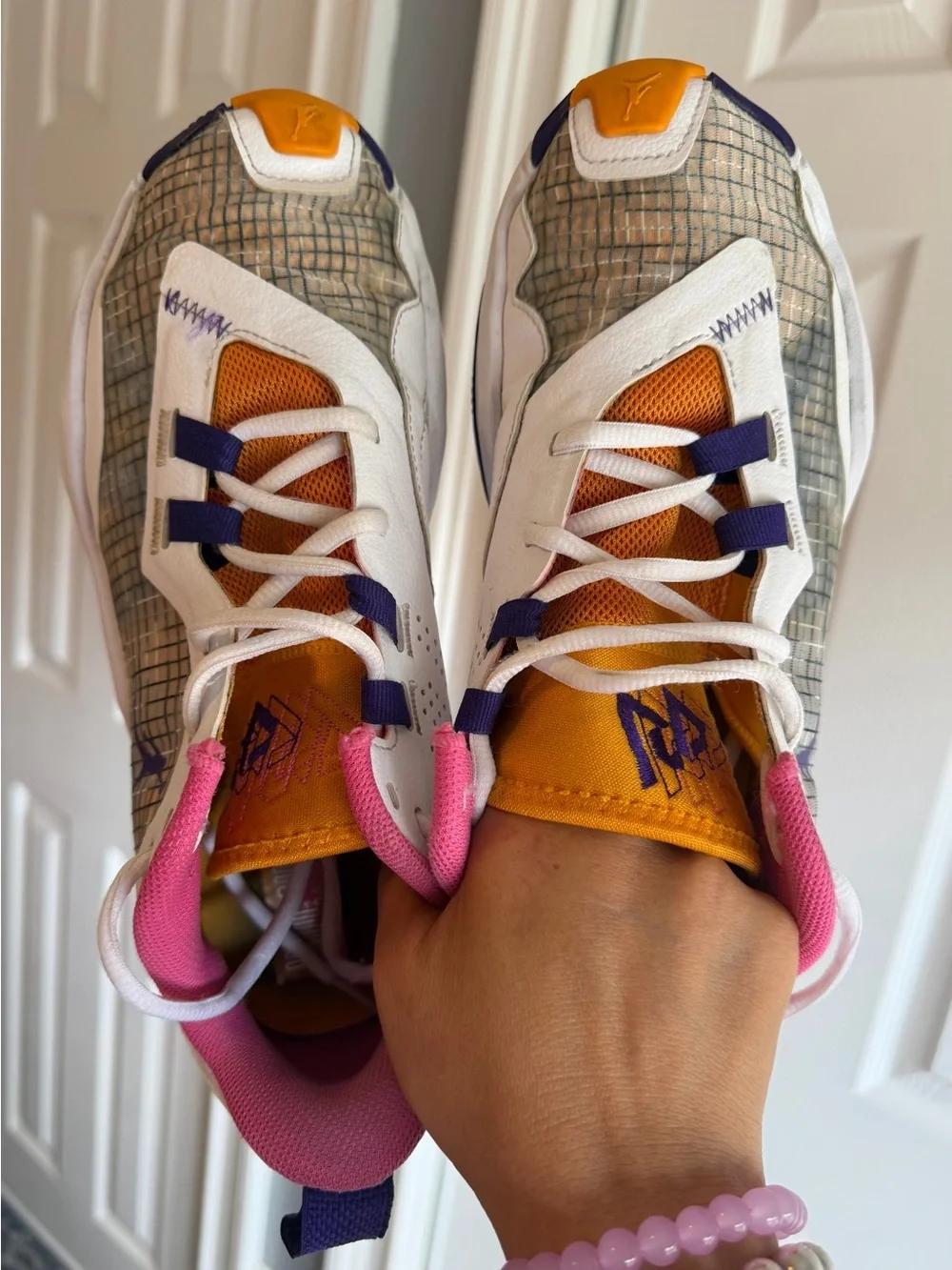 Jordan One Take 4 White Purple-Gold Shoes  Men’s Size: 8 / Women’s 9.5